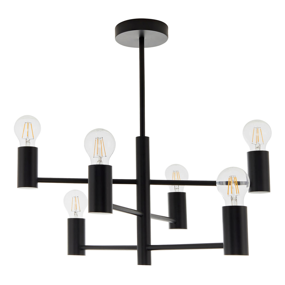 HÄNGELEUCHTE 55.3/53.4 cm  - Schwarz, Design, Metall (55.3/53.4cm) - ENDON