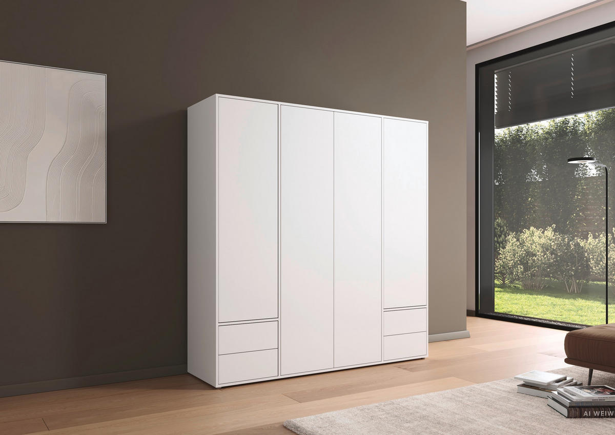 DREHTÜRENSCHRANK in Weiss  - Weiss, Modern, Holzwerkstoff (187/194/53cm) - Rauch Möbel