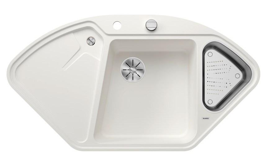 SPÜLE 523673  - Weiß, Basics, Stein (104,2/19,5/56cm) - Blanco
