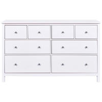 KOMODA, bela  - srebrne barve/bela, Design, kovina/les (160/96/40cm) - Livetastic