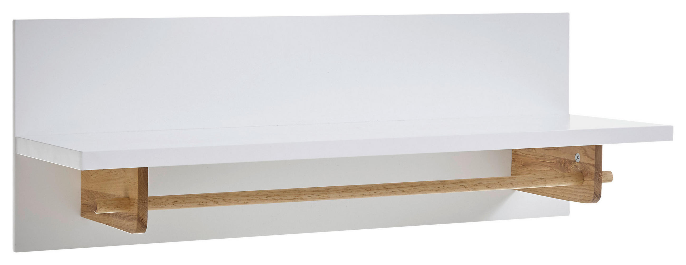 GARDEROBENPANEEL  in 97/35/32 cm  - Weiss/Eichefarben, Design, Holz/Holzwerkstoff (97/35/32cm)
