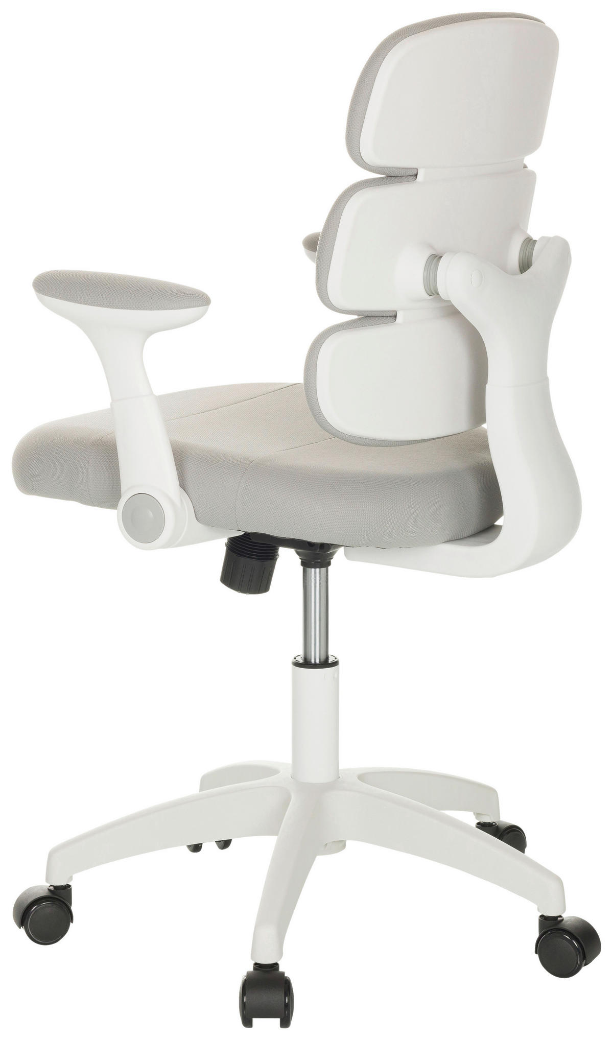 MLADINSKI VRTLJIVI STOL tekstil siva  - siva/bela, Basics, umetna masa/tekstil (62/86-97/62cm) - MID.YOU