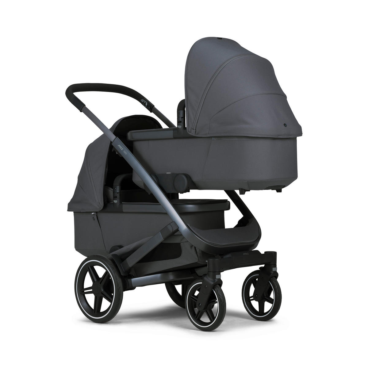 LIEGEWANNE Geo3  - Grau, Basics, Textil/Metall - Joolz