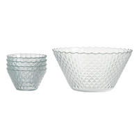 SERVIERSCHALENSET Luisa 5-teilig 27/27/20 cm  - Klar, Konventionell, Glas (27/27/20cm) - Ritzenhoff Breker