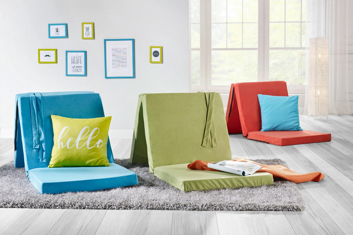 SKLADACÍ MATRAC, 65/186 cm - modrá, Basics, textil (65/186cm) - Carryhome
