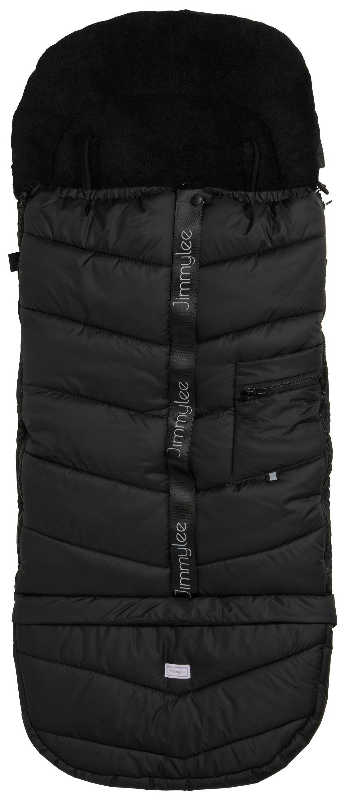 FUßSACK  - Schwarz, Basics, Textil (113/45/7cm) - Jimmylee