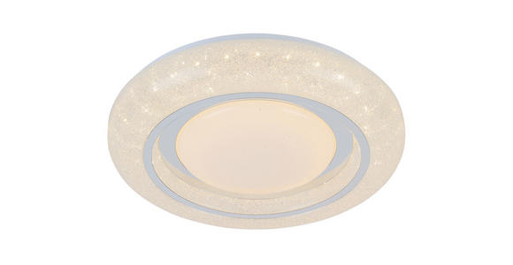 LED-DECKENLEUCHTE 38/7 cm - Chromfarben/Weiß, Trend, Kunststoff/Metall (38/7cm) - Novel