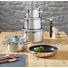 KOCHTOPFSET Edelstahl 5-teilig - Basics, Glas/Metall - Silit
