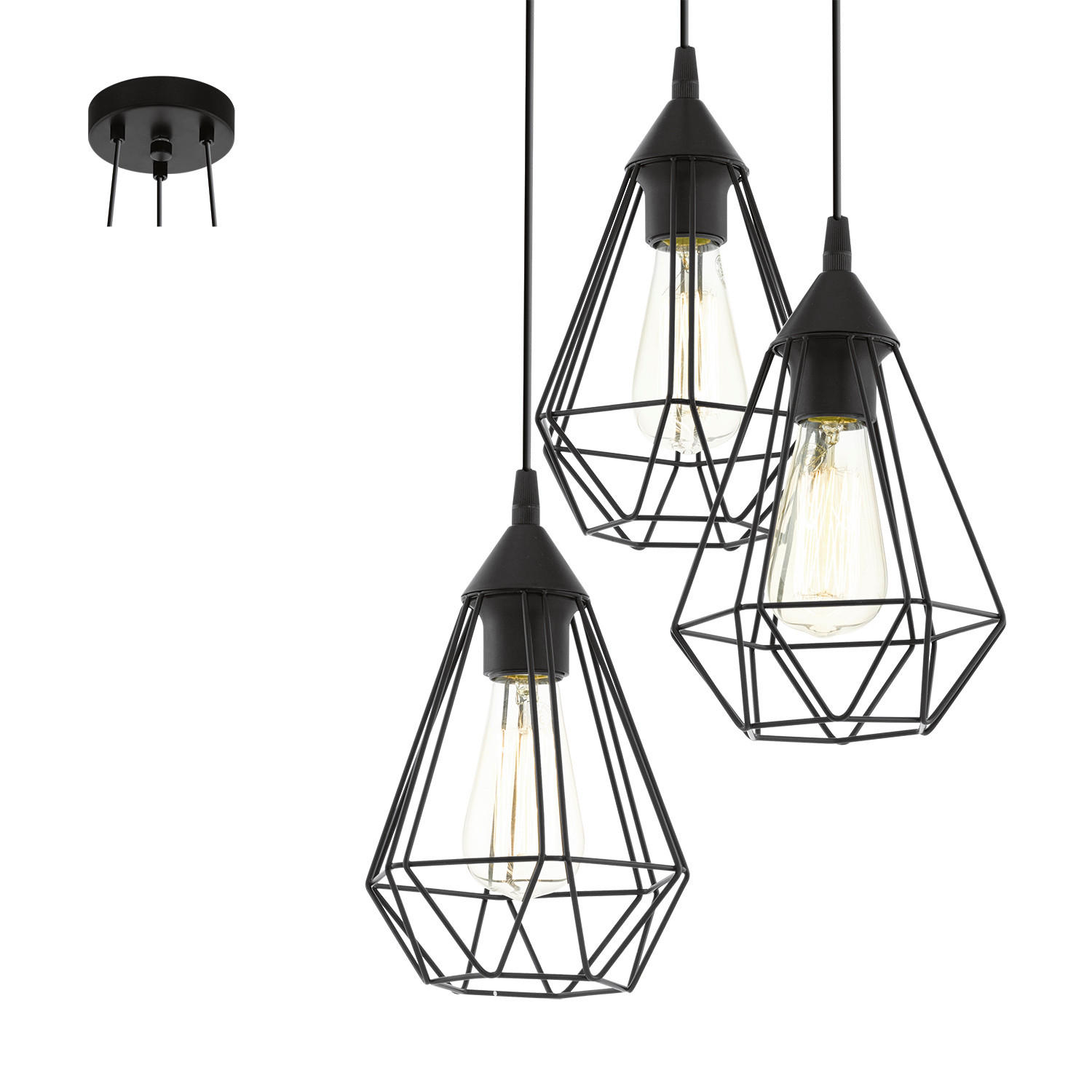 LUSTRĂ 31/110 cm  - negru, Lifestyle, plastic/metal (31/110cm)