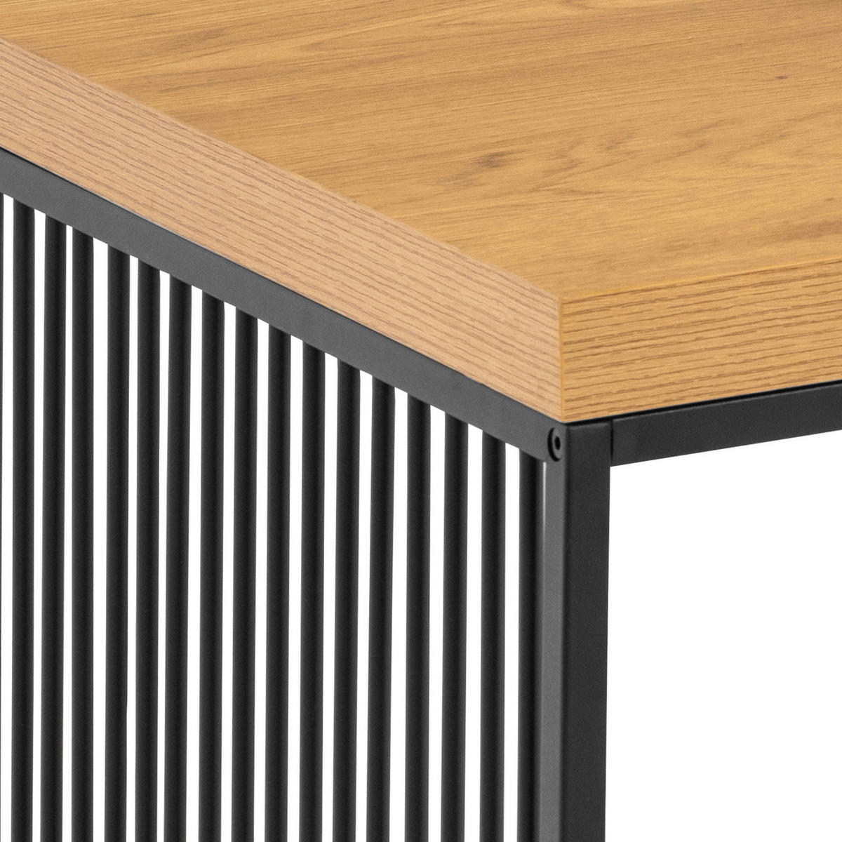 TABLE BASSE in Holzwerkstoff 120/60/40 cm  - couleur de chêne/noir, Design, métal/matériau de bois (120/60/40cm) - Livetastic
