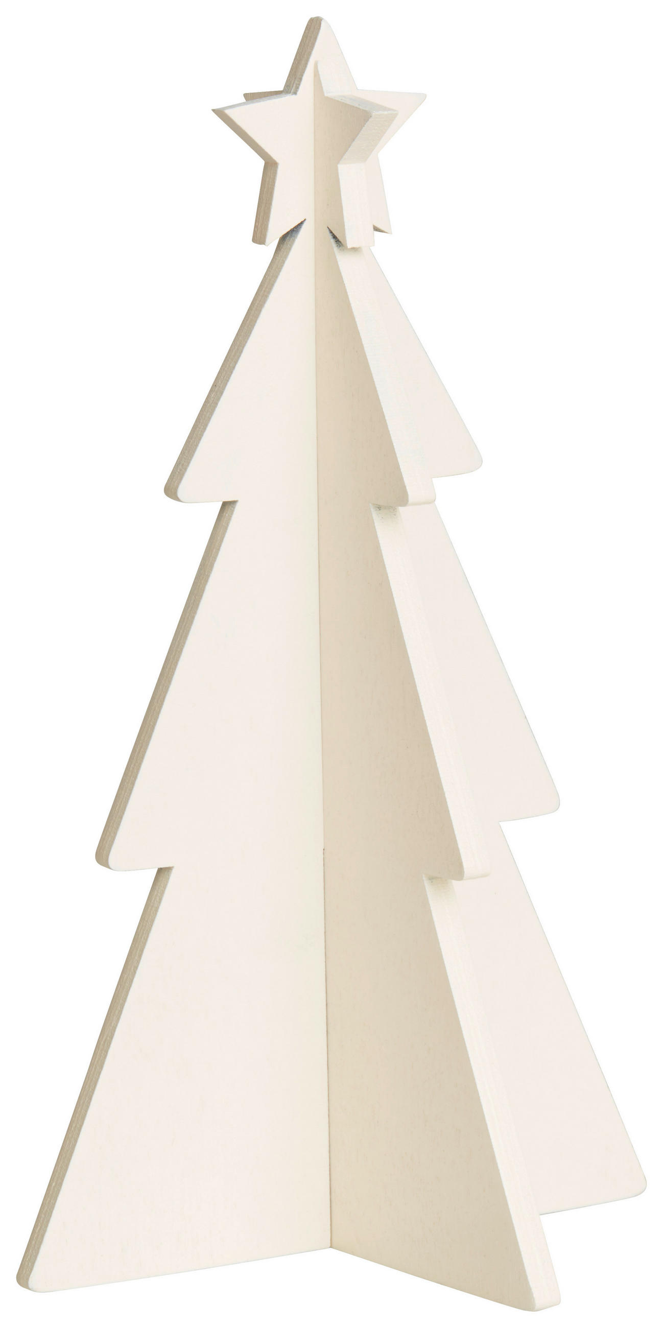 DEKORAČNÝ STROM - hnedá/biela, Konventionell, kompozitné drevo (18cm)