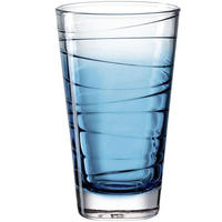 LONGDRINKGLAS 280 ml  - Blau, KONVENTIONELL, Glas (280ml) - Leonardo