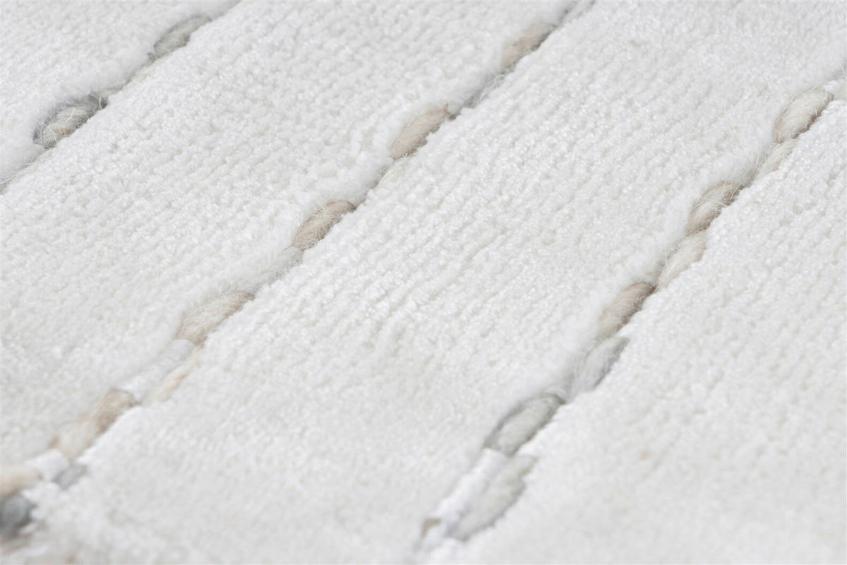 Traversă - alb/gri, Basics, textil (80/150cm) - Kayoom