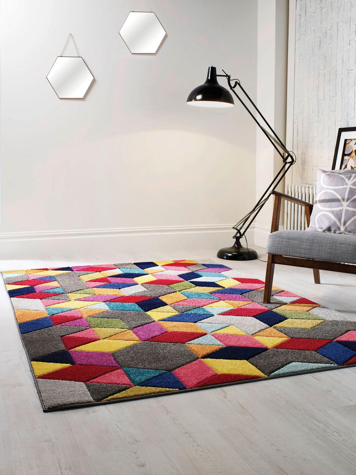 TEPPICH 170/120 cm Multicolor  - Multicolor, Basics, Textil (170/120cm) - Xora