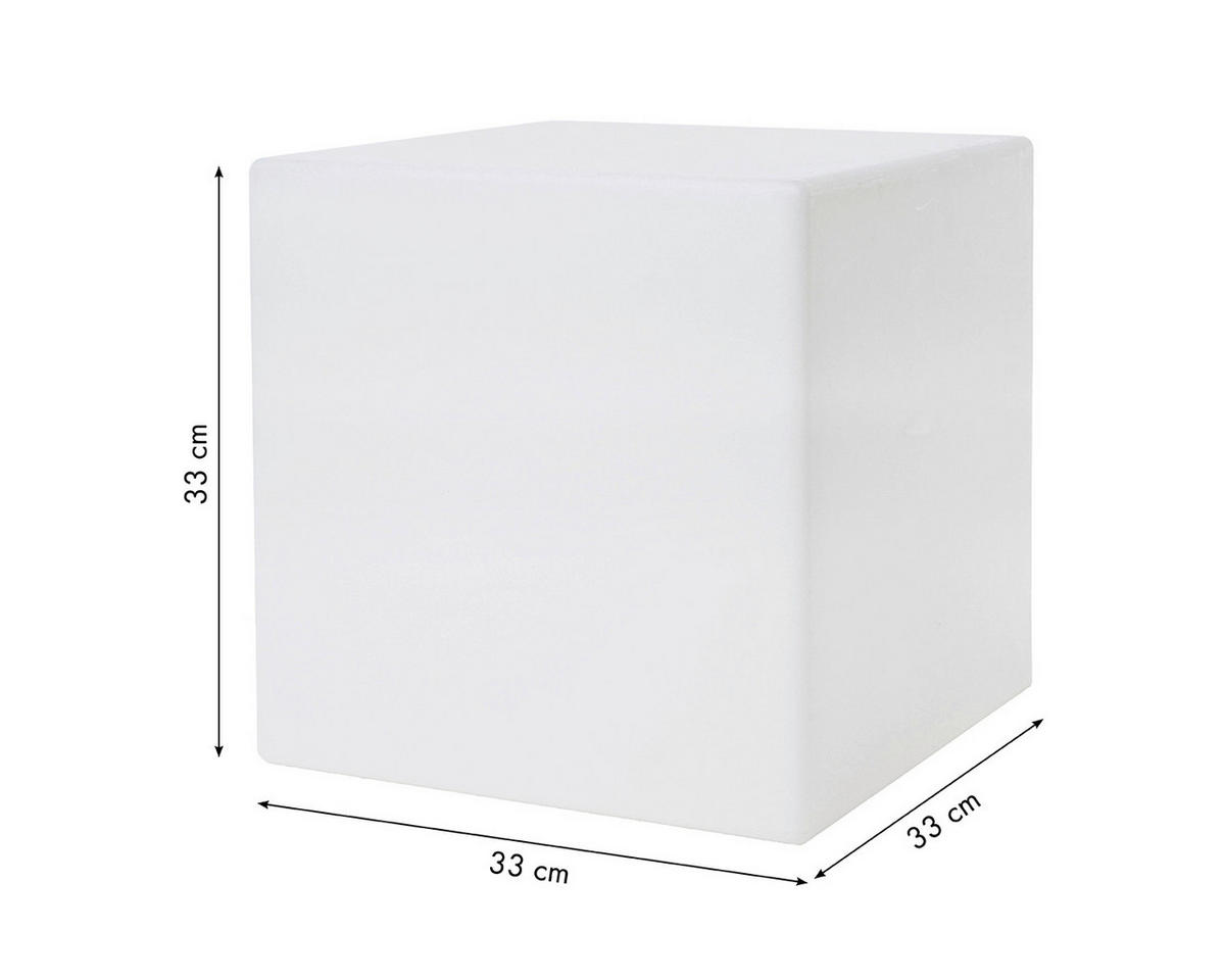 LED-DEKORATIONSLAMPA 33/33 cm   - vit, Basics, plast (33/33cm)