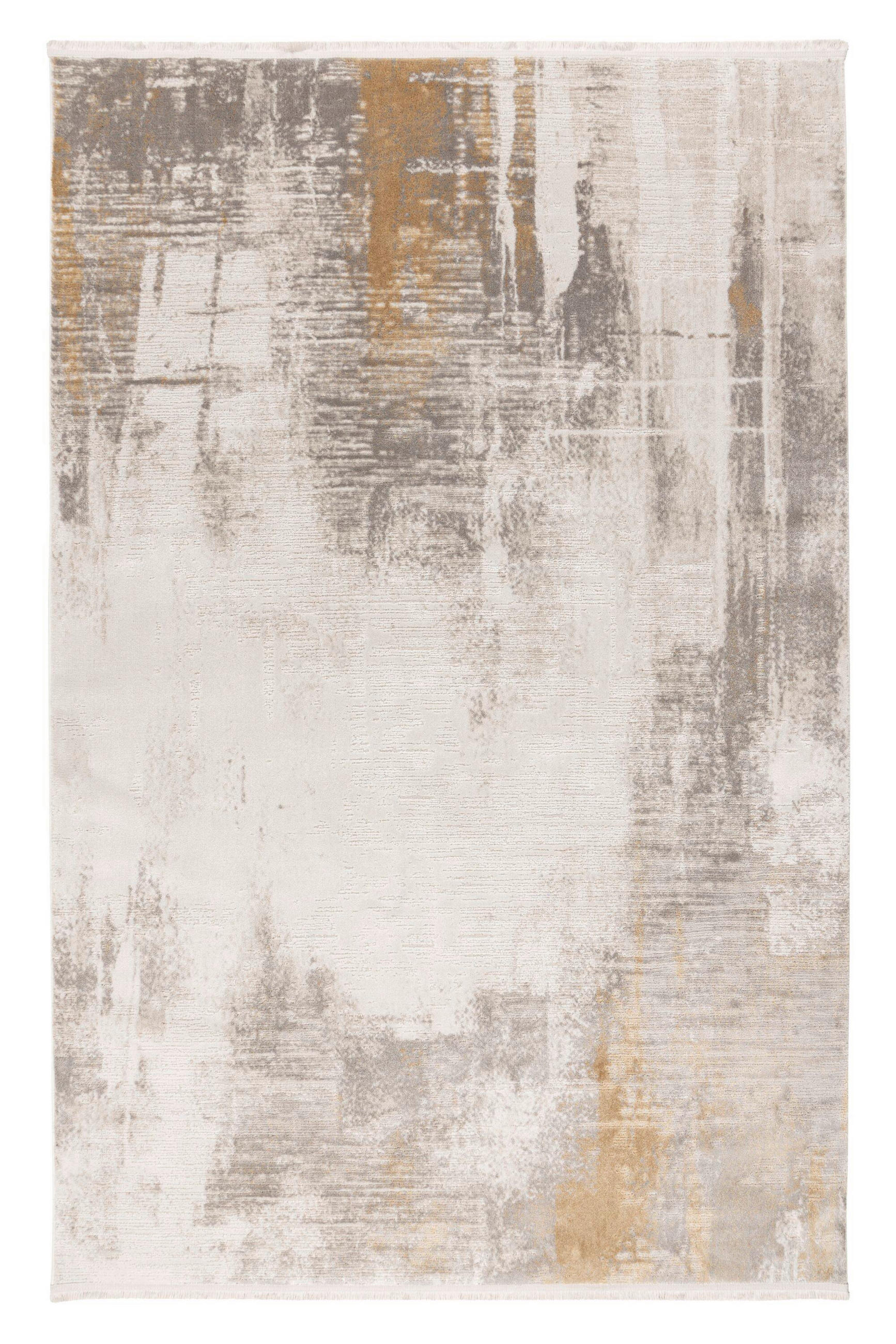 FLACHWEBETEPPICH Wohnzimmer 80/150 cm Modena Goldfarben rechteckig  - Goldfarben, Design, Textil (80/150cm) - Batucci