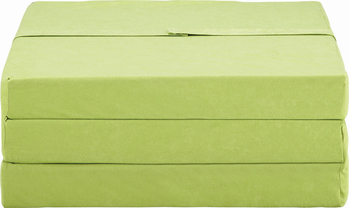 SKLADACÍ MATRAC, 65/186 cm - zelená, Basics, textil (65/186cm) - Carryhome