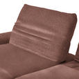 ECKSOFA  in Chenille Rotbraun  170-195/280 cm  - Rotbraun/Schwarz, Design, Textil/Metall (170-195/280cm) - Dieter Knoll