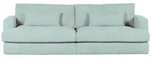 BIGSOFA in Cord Hellblau  - Schwarz/Hellblau, ROMANTIK / LANDHAUS, Kunststoff/Textil (270/67/120cm) - Landscape