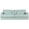 BIGSOFA in Cord Hellblau  - Schwarz/Hellblau, Romantik / Landhaus, Kunststoff/Textil (270/67/120cm) - Landscape