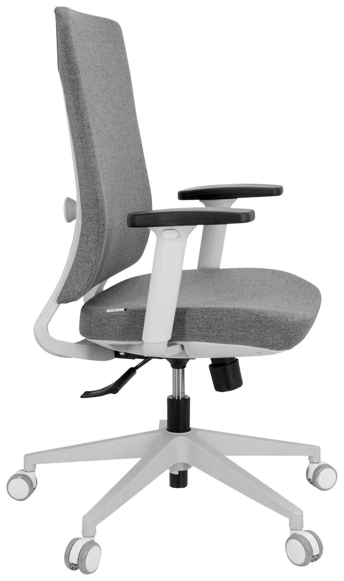 DREHSTUHL Flachgewebe Grau  - Schwarz/Grau, Basics, Kunststoff/Textil (66/104/58cm) - MID.YOU