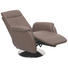 RELAXSESSEL Echtleder - Edelstahlfarben/Braun, Design, Leder/Metall (76/113/88cm) - Beldomo Premium