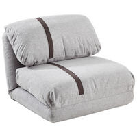 ROZKLÁDACÍ KŘESLO NA SPANÍ, textil, světle šedá - světle šedá/tmavě šedá, Design, textil (78/58/82cm) - Livetastic