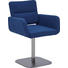 STUHL in Metall, Textil Blau, Edelstahlfarben - Blau/Edelstahlfarben, Design, Textil/Metall (55/84/56cm) - Dieter Knoll STUHL in Metall, Textil Blau, Edelstahlfarben - Blau/Edelstahlfarben, Design, Textil/Metall (55/84/56cm) - Dieter Knoll