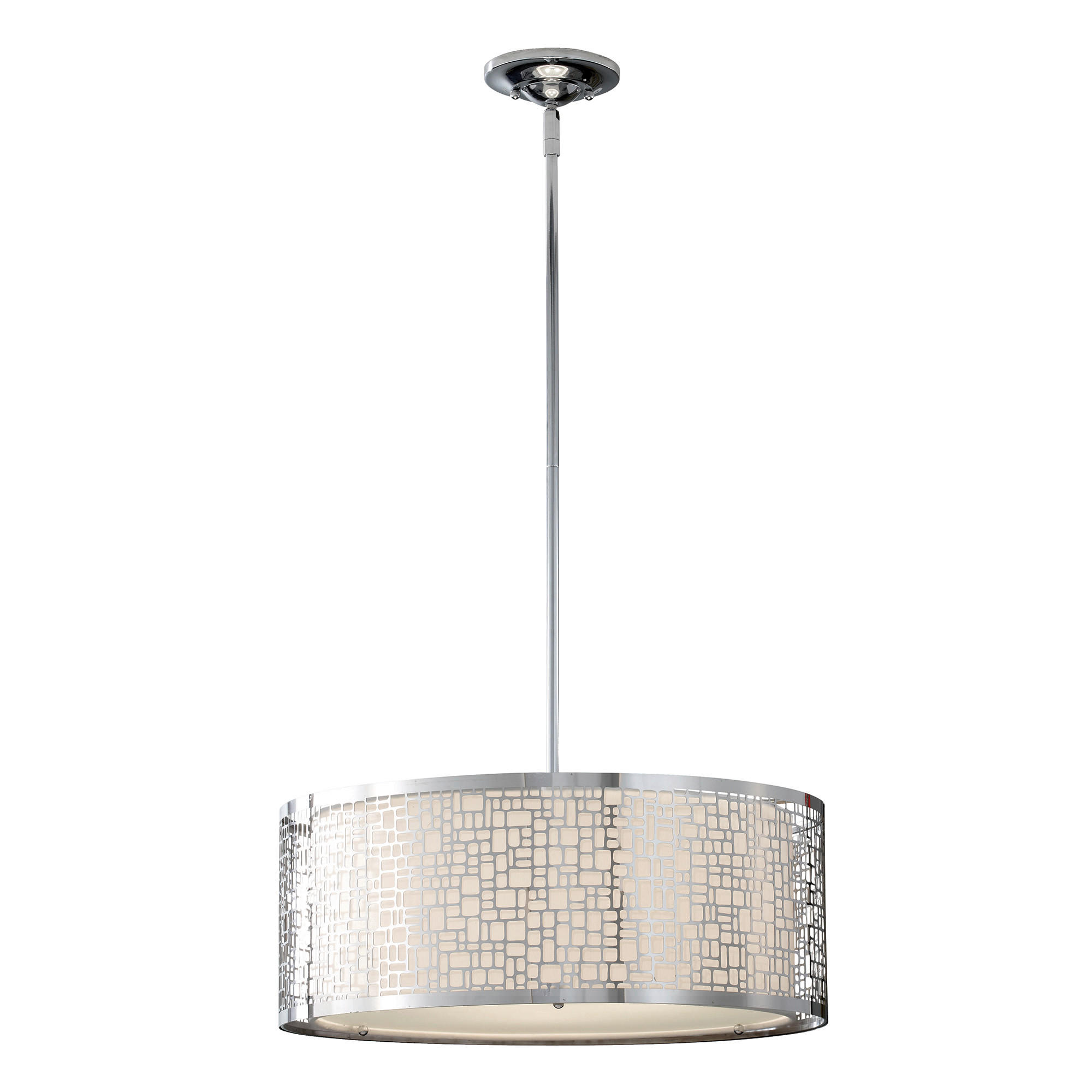 HÄNGELEUCHTE 50.2/26.7 cm    - Chromfarben, Design, Metall (50.2/26.7cm) - Elstead Lighting