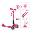KINDERSCOOTER JUNIOR FOLDABLE LIGHTS  - Pink, LIFESTYLE, Kunststoff (56/28,6/68cm) - GLOBBER