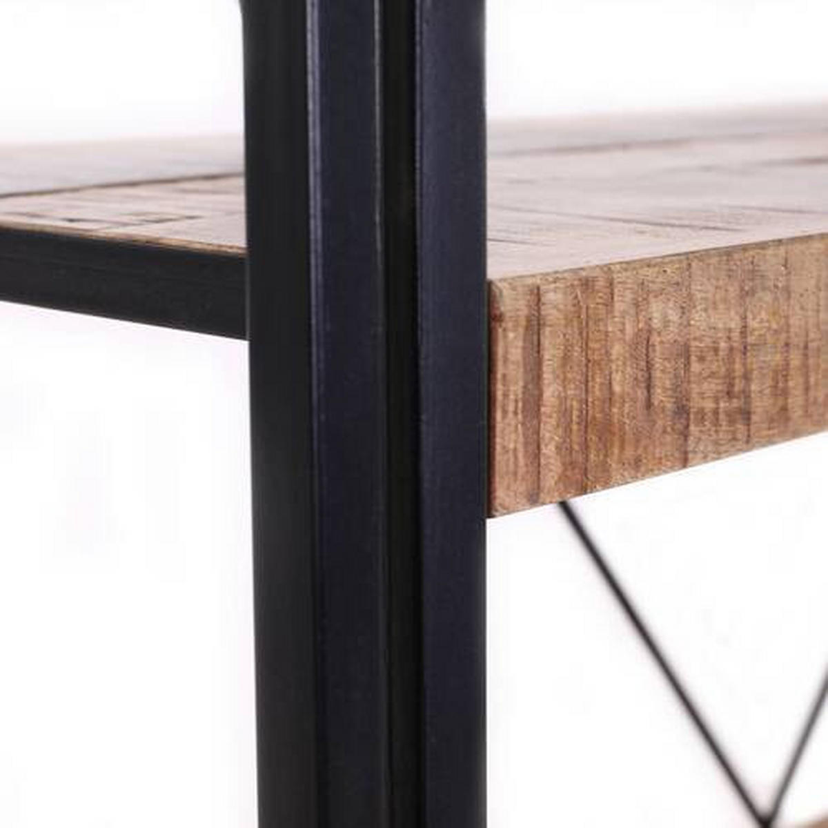 ÉTAGÈRE  155/200/40 cm Naturfarben, Schwarz  - Schwarz/Naturfarben, Design, Holz/Metall (155/200/40cm) - Landscape