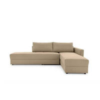 ECKSOFA in Webstoff Beige  229/287 cm  - Beige/Schwarz, Design, Kunststoff/Textil (229/287cm) - LOOKS by W.Joop
