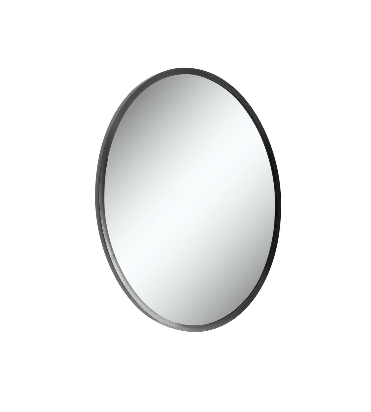 BADEZIMMERSPIEGEL 60/60/5 cm  - Schwarz, Design, Glas/Holzwerkstoff (60/60/5cm) - home24