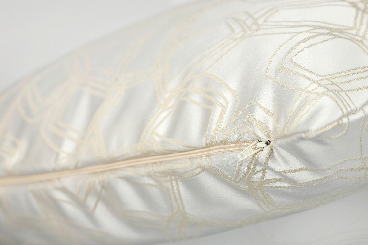 KISSENHÜLLE SW-Turn weiß 58/38 cm  - Creme/Weiß, Design, Kunststoff (58/38cm) - Schöner Wohnen