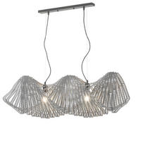 HÄNGELEUCHTE CAMINO 95/30/100 cm   - Chromfarben, Design, Metall (95/30/100cm)