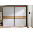 SCHWEBETÜRENSCHRANK  in Eichefarben, Hellgrau  - Eichefarben/Hellgrau, Design, Holz/Holzwerkstoff (270/225,5/60cm) - Xora
