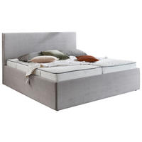 POLSTERBETT Bettkasten 160/200 cm  in Hellgrau  - Hellgrau/Schwarz, Trend, Kunststoff/Textil (160/200cm) - Boxxx