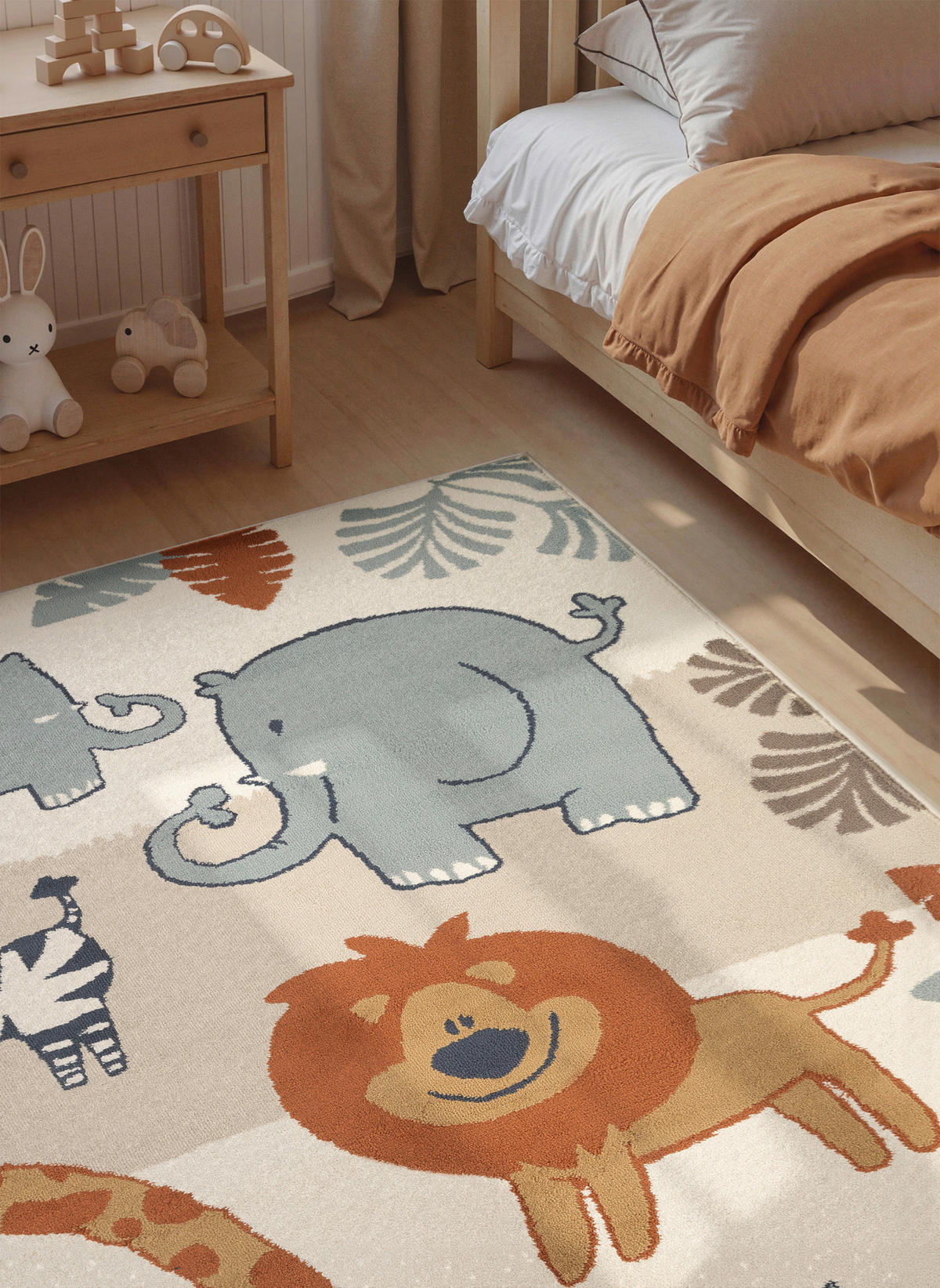 KINDERTEPPICH 200/290 cm Adventures Tier  - Multicolor/Creme, Design, Kunststoff/Textil (200/290cm) - Hanse Home