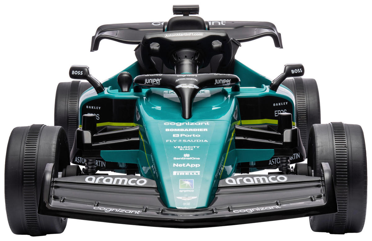 ELEKTRO-KINDERAUTO ASTON MARTIN Grün, Schwarz  - Schwarz/Grün, KONVENTIONELL, Kunststoff/Metall (137/72/44cm)