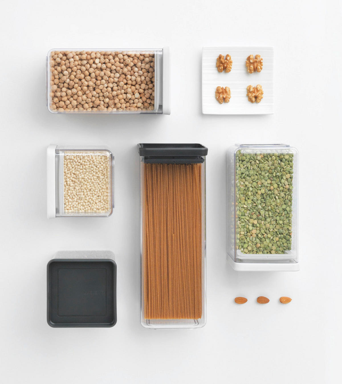 VORRATSDOSE 0,7 l  - Transparent/Hellgrau, Design, Kunststoff (11/10.5/11cm) - Brabantia