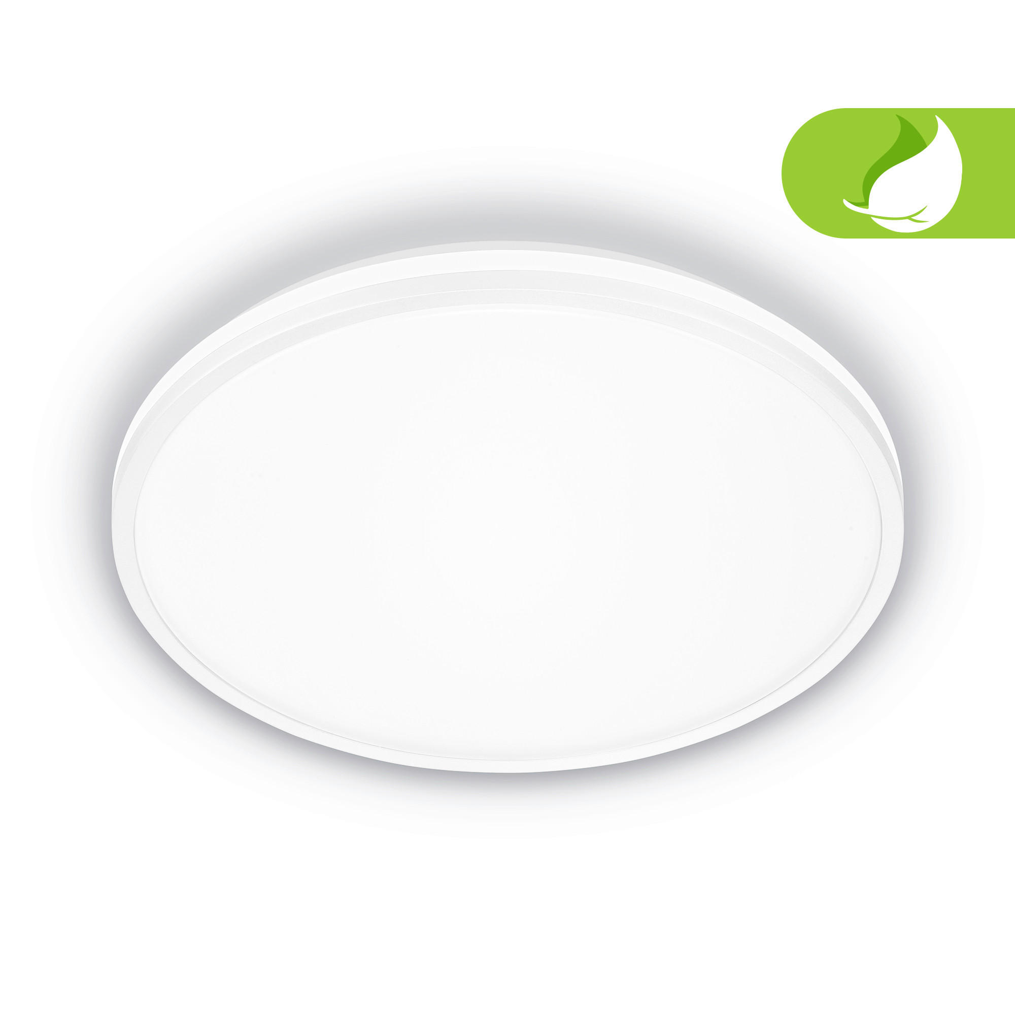 Thumbnail - Led-Deckenleuchte, Weiß, Kunststoff, rund,rund, A, 6 cm, Lampen & Leuchten, LED Beleuchtung, LED-Deckenleuchten