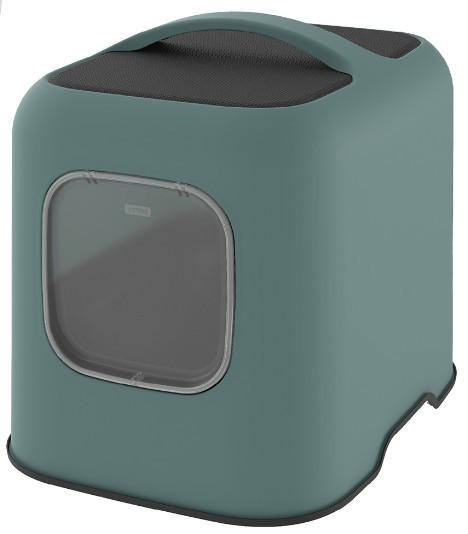 KATZENTOILETTE - Mintgrün, KONVENTIONELL, Kunststoff (39,5/44,3/51cm) - Rosti