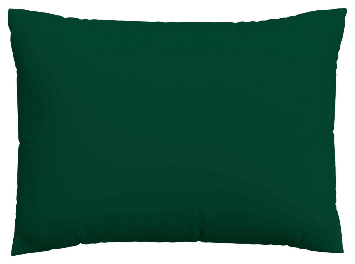 KISSENHÜLLE EASY JERSEY 40/60 cm  - Dunkelgrün, Basics, Textil (40/60cm) - Schlafgut