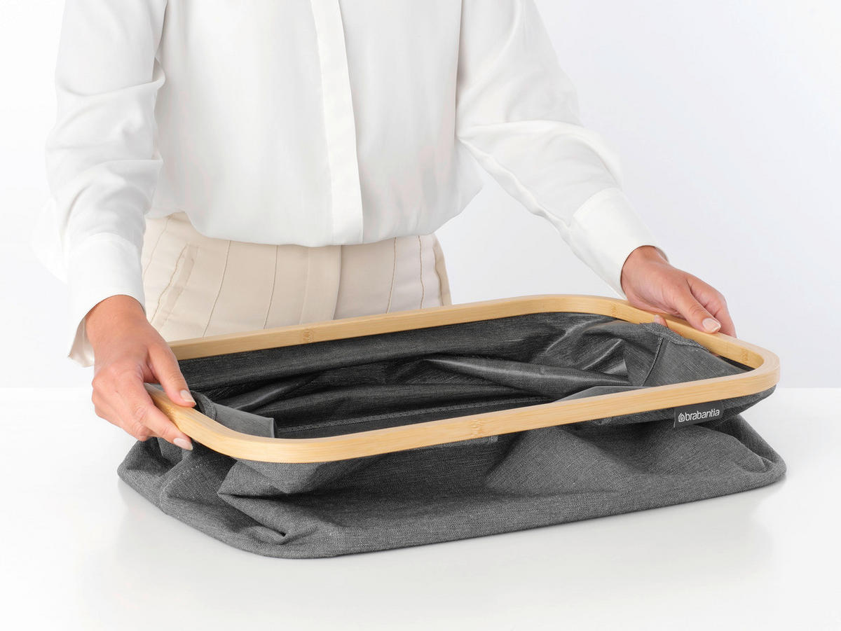 WÄSCHEKORB - Dunkelgrau, Basics, Textil (36/54/26.5cm) - Brabantia