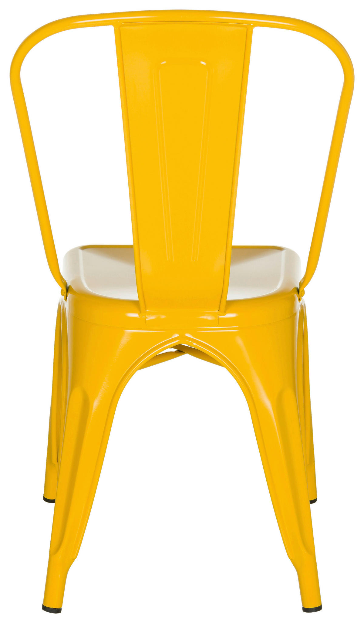 STOL stål  - gul, Basics, metall (44/84/54cm) - MID.YOU