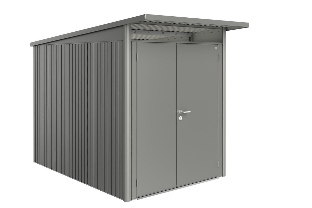 GERÄTEHAUS 180/218/300 cm  - Grau, Design, Metall (180/218/300cm) - Biohort