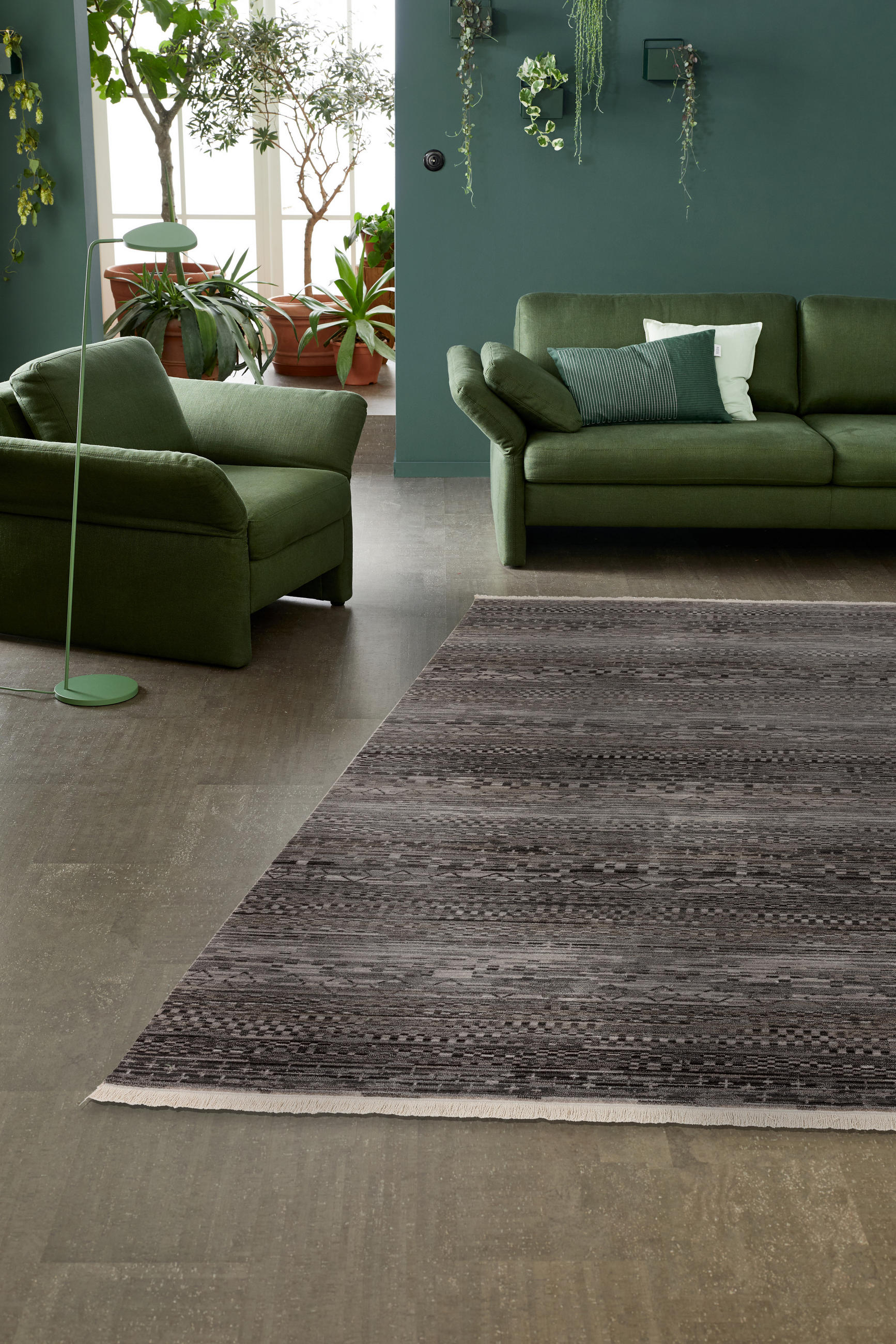 WEBTEPPICH 133/185 cm Mystik 6305/92 D.193 042 Dunkelgrau  - Dunkelgrau, KONVENTIONELL (133/185cm) - Schöner Wohnen