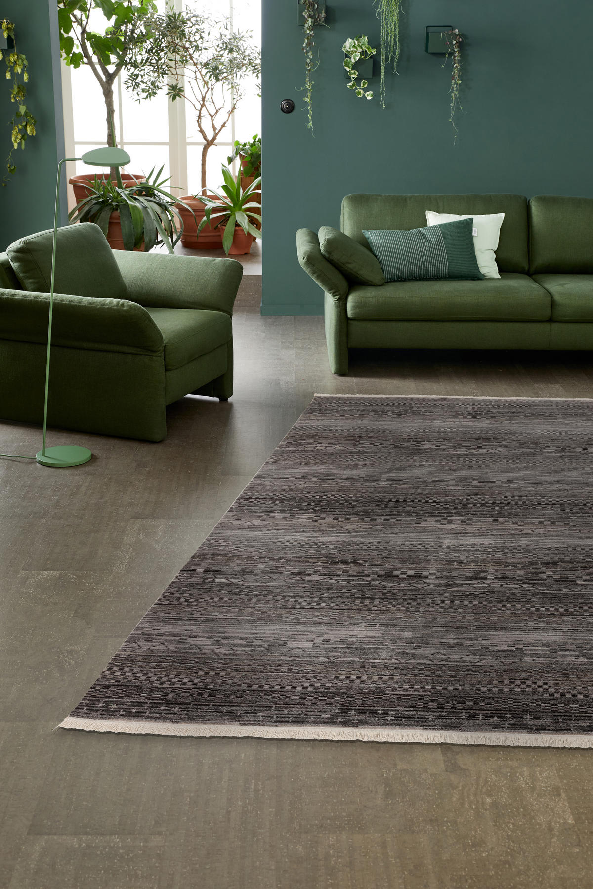 WEBTEPPICH 200/285 cm MYSTIK 6305/59 D.193 042 Dunkelgrau  - Dunkelgrau, Basics, Textil (200/285cm) - Schöner Wohnen