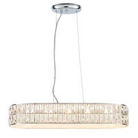 KRISTALL-HÄNGELEUCHTE 23/136 cm   - Klar/Chromfarben, KONVENTIONELL, Glas (23/136cm) - ENDON