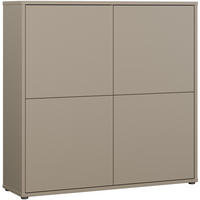 HIGHBOARD  124,5/121,5/34,9 cm  - Taupe/Grau, MODERN, Holzwerkstoff/Kunststoff (124,5/121,5/34,9cm) - Carryhome